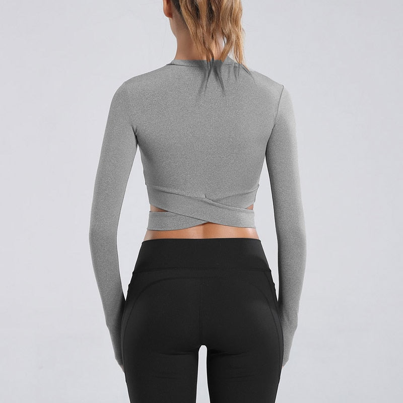 Long So Short Sleeve Crop Shirt