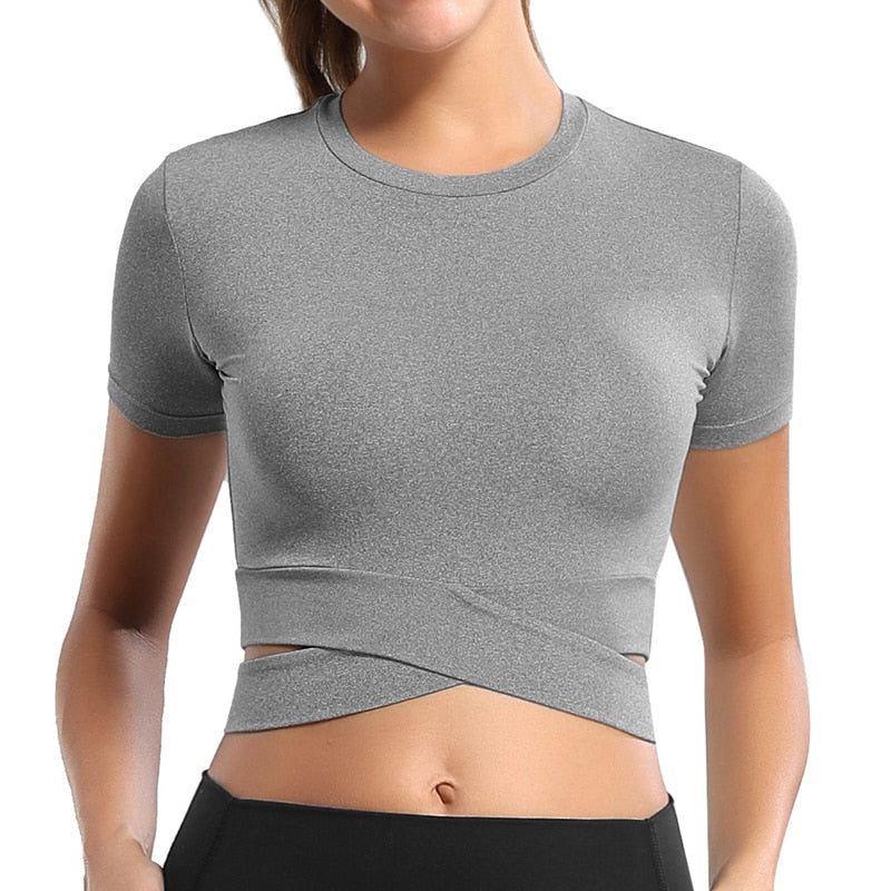 Long So Short Sleeve Crop Shirt