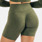 High Waist Seamless Gym Shorts